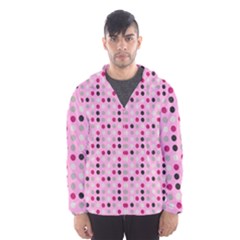 Grey Magenta Eggs On Pink Hooded Wind Breaker (men) by snowwhitegirl