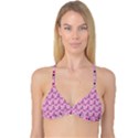 Grey Magenta Eggs On Pink Reversible Tri Bikini Top View1