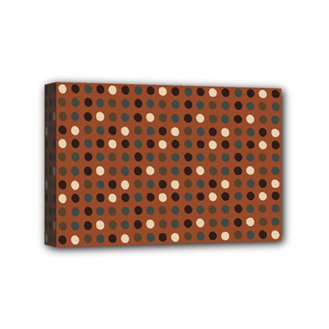 Grey Eggs On Russet Brown Mini Canvas 6  X 4  by snowwhitegirl