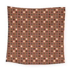Grey Eggs On Russet Brown Square Tapestry (large)