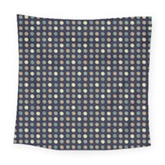 Beige Blue Cream Eggs On Grey Blue Square Tapestry (large)