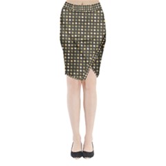 Grey Beige Eggs On Dark Grey Midi Wrap Pencil Skirt by snowwhitegirl