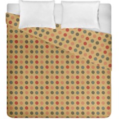 Grey Brown Eggs On Beige Duvet Cover Double Side (King Size)