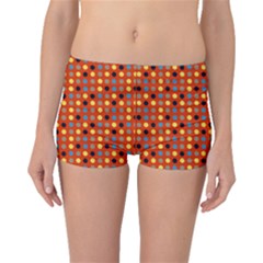 Yellow Black Grey Eggs On Red Boyleg Bikini Bottoms by snowwhitegirl