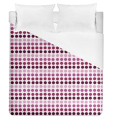 Pink Red Dots Duvet Cover (queen Size)