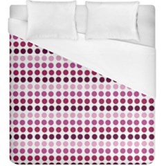 Pink Red Dots Duvet Cover (king Size)