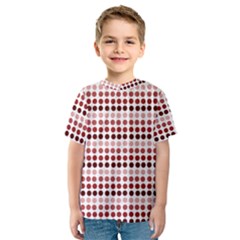 Reddish Dots Kids  Sport Mesh Tee