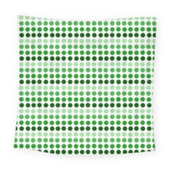 Greenish Dots Square Tapestry (large)