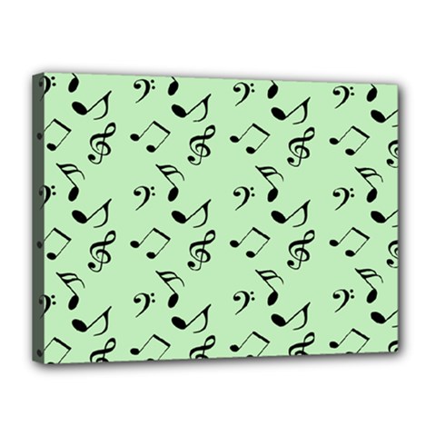 Mint Green Music Canvas 16  X 12  by snowwhitegirl