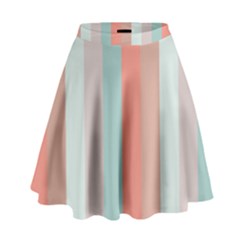 Seafoam Splash High Waist Skirt