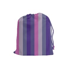 Concert Purples Drawstring Pouches (large)  by snowwhitegirl