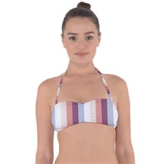 Grape Tapestry Halter Bandeau Bikini Top