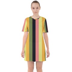 Afternoon Sixties Short Sleeve Mini Dress by snowwhitegirl