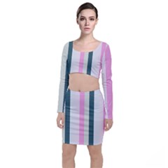Olivia Long Sleeve Crop Top & Bodycon Skirt Set by snowwhitegirl