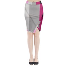 Laura Lines Midi Wrap Pencil Skirt