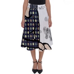 Girl Sitting Perfect Length Midi Skirt by snowwhitegirl