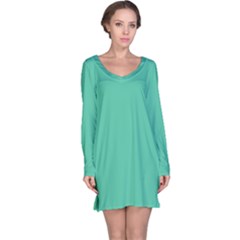 Seafoamy Green Long Sleeve Nightdress by snowwhitegirl