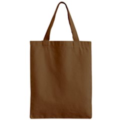 Brownish Zipper Classic Tote Bag by snowwhitegirl