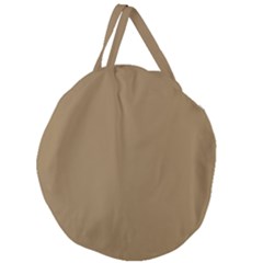 Brownish Giant Round Zipper Tote by snowwhitegirl