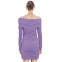 Grape Light Long Sleeve Off Shoulder Dress View2