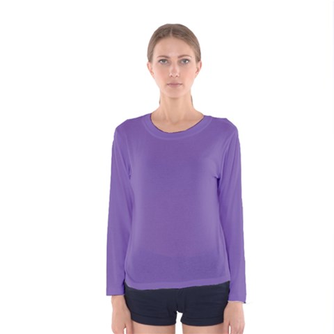 Purple Star Women s Long Sleeve Tee by snowwhitegirl