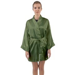 Earth Green Long Sleeve Kimono Robe by snowwhitegirl