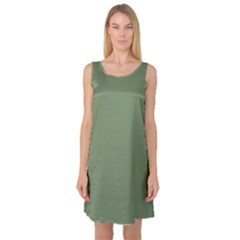 Army Green Sleeveless Satin Nightdress by snowwhitegirl