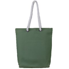 Army Green Full Print Rope Handle Tote (small) by snowwhitegirl