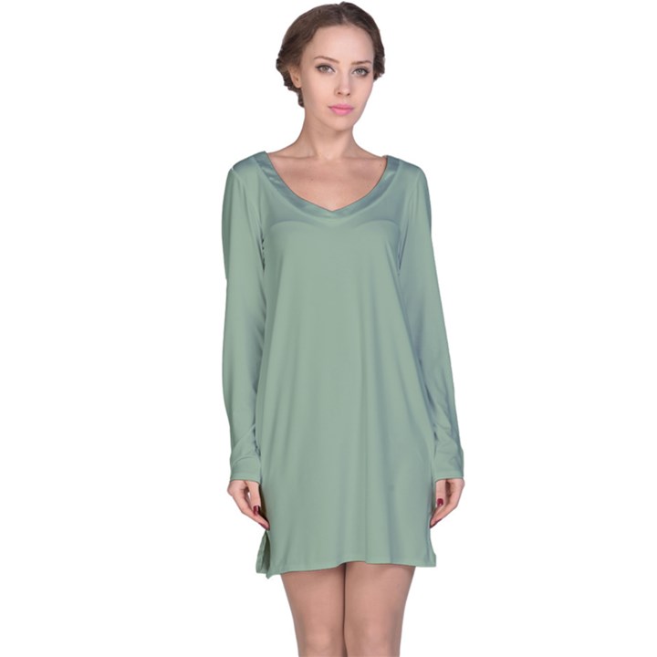 Mossy Green Long Sleeve Nightdress