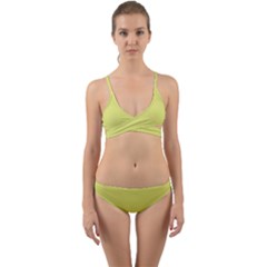 Avocado Wrap Around Bikini Set by snowwhitegirl