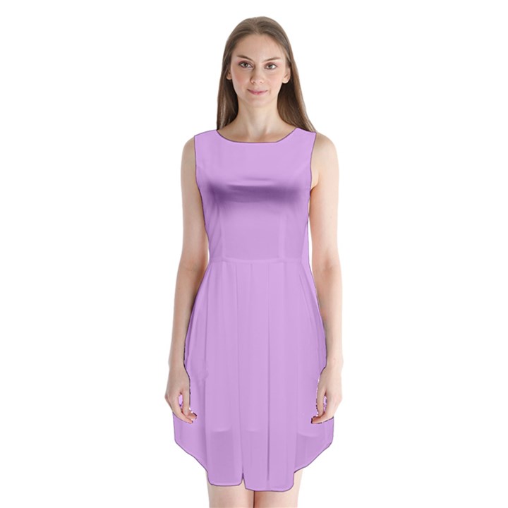 Purple Whim Sleeveless Chiffon Dress  