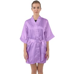 Purple Whim Quarter Sleeve Kimono Robe by snowwhitegirl