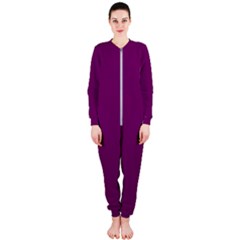 Magenta Ish Purple Onepiece Jumpsuit (ladies)  by snowwhitegirl