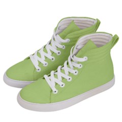 Grassy Green Women s Hi-top Skate Sneakers by snowwhitegirl