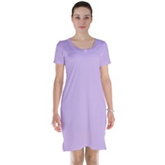 Lilac Morning Short Sleeve Nightdress by snowwhitegirl