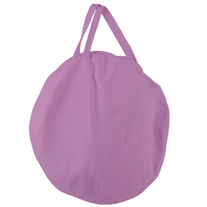 Silly Purple Giant Round Zipper Tote