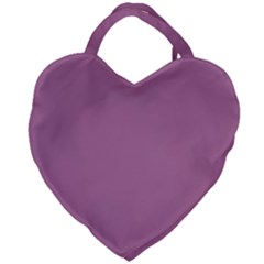 Silly Purple Giant Heart Shaped Tote by snowwhitegirl