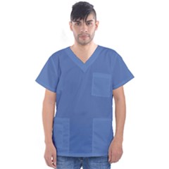 Greyish Ocean Men s V-neck Scrub Top