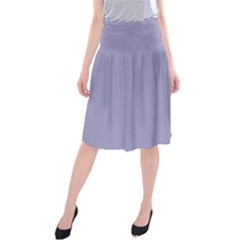 Grey Violet Midi Beach Skirt