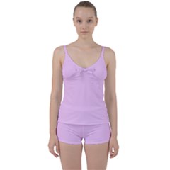 Soft Pink Tie Front Two Piece Tankini by snowwhitegirl