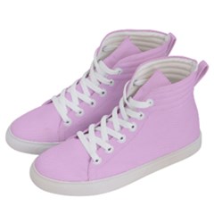Soft Pink Men s Hi-top Skate Sneakers by snowwhitegirl