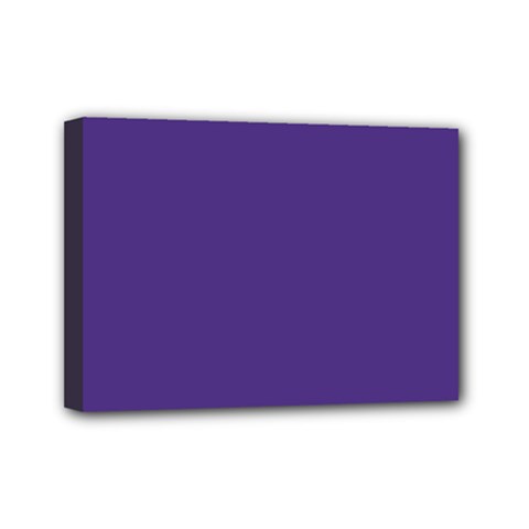 Dark Grape Purple Mini Canvas 7  X 5  by snowwhitegirl