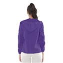 Dark Grape Purple Hooded Wind Breaker (Women) View2