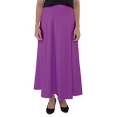 Grape Purple Flared Maxi Skirt by snowwhitegirl