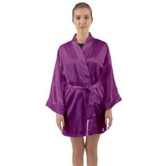 Grape Purple Long Sleeve Kimono Robe