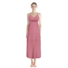 Pink Mauve Button Up Chiffon Maxi Dress by snowwhitegirl