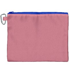 Pink Mauve Canvas Cosmetic Bag (xxxl) by snowwhitegirl