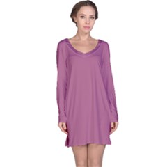 Rose Grey Long Sleeve Nightdress by snowwhitegirl