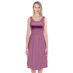 Rose Grey Midi Sleeveless Dress by snowwhitegirl