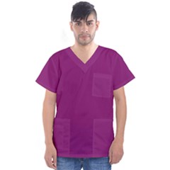 Grape Juice Men s V-Neck Scrub Top